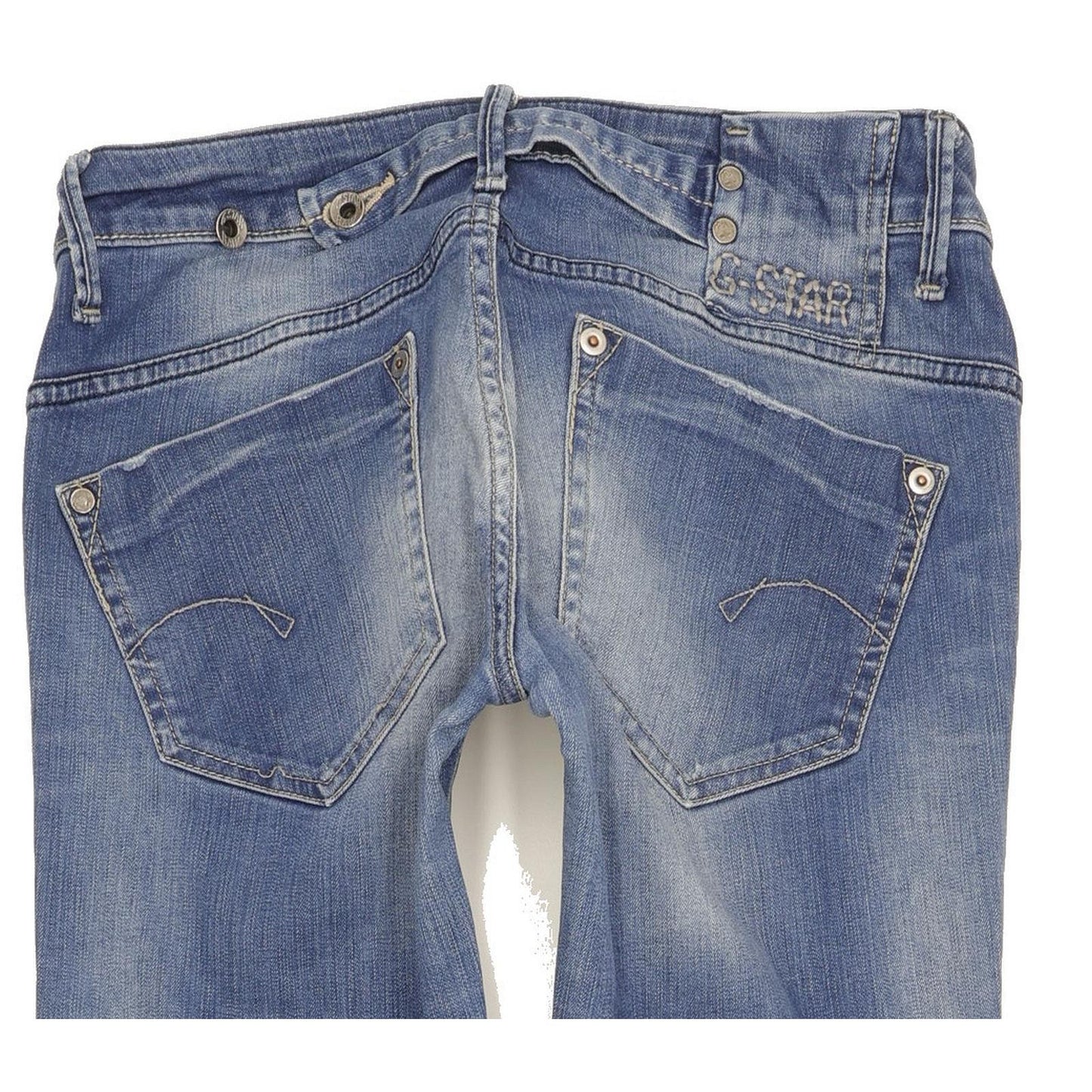 G-Star Midge Women Blue Straight Slim Stretch Jeans W28 L34