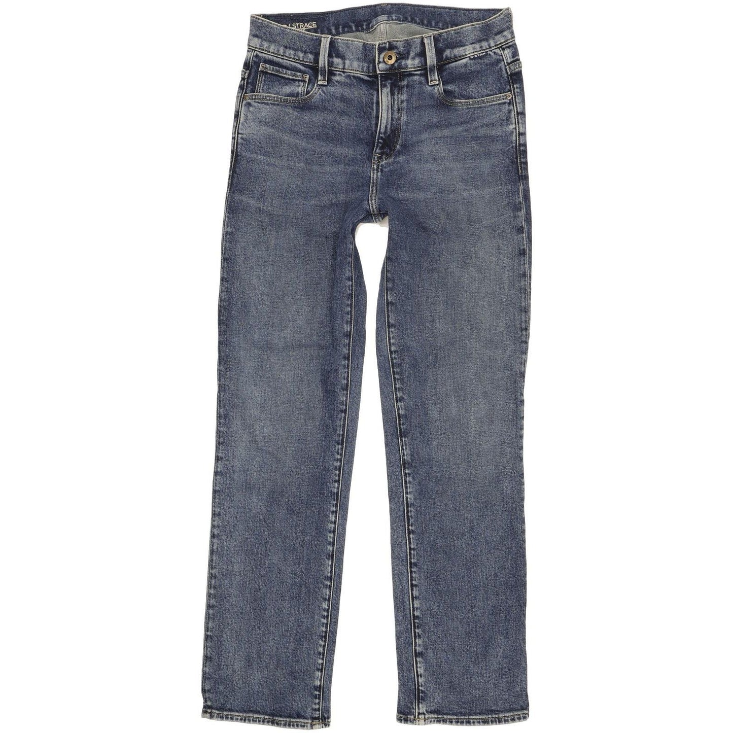 G-Star Strace Women Blue Straight Regular Stretch Jeans W27 L29