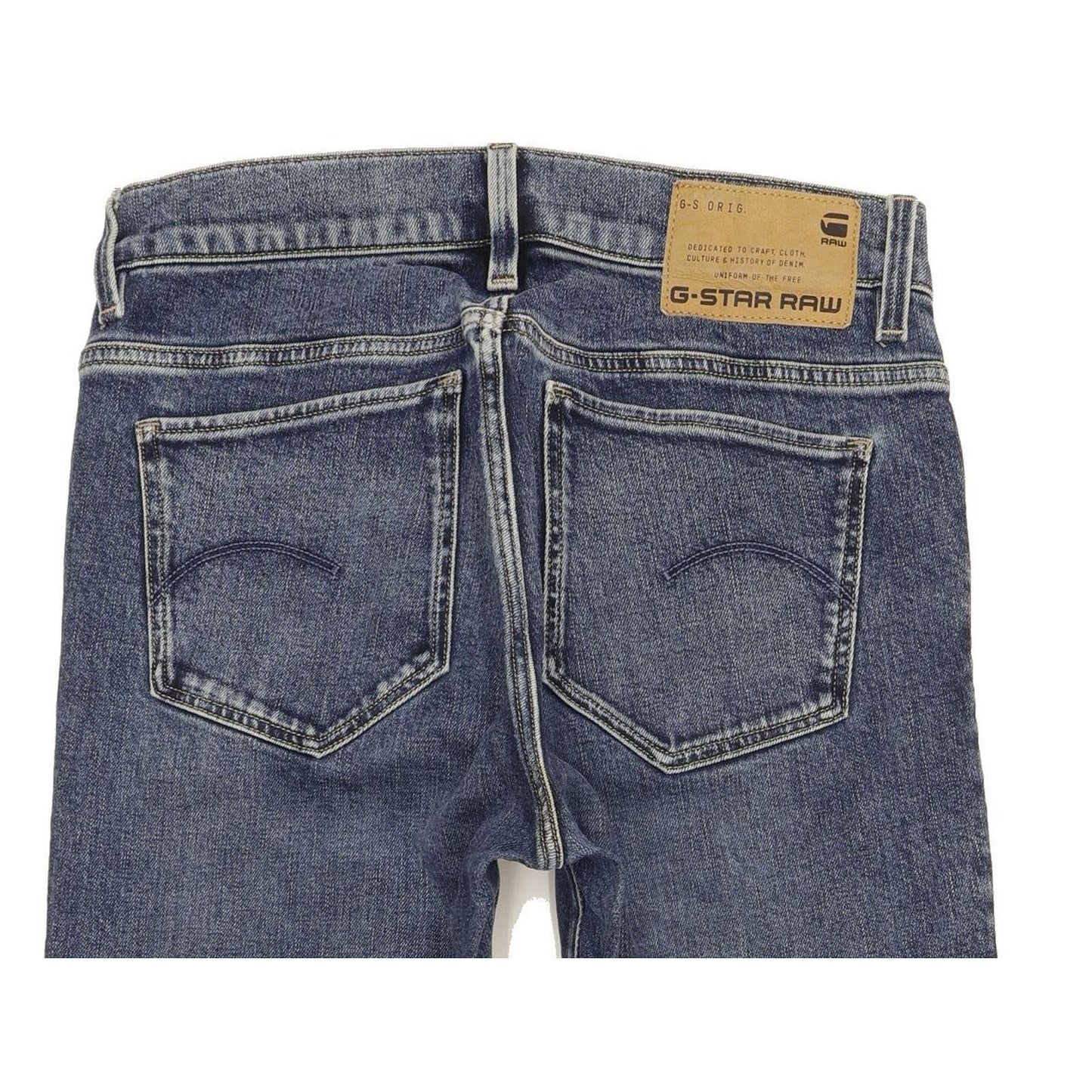G-Star Strace Women Blue Straight Regular Stretch Jeans W27 L29