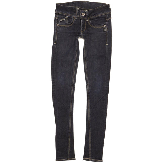 G-Star Lynn Women Blue Skinny Slim Stretch Jeans W26 L31