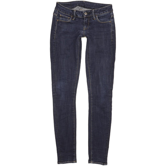 G-Star 3301 Deconst Low Women Blue Skinny Slim Stretch Jeans W25 L31