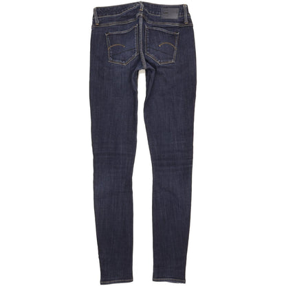 G-Star 3301 Deconst Low Women Blue Skinny Slim Stretch Jeans W25 L31