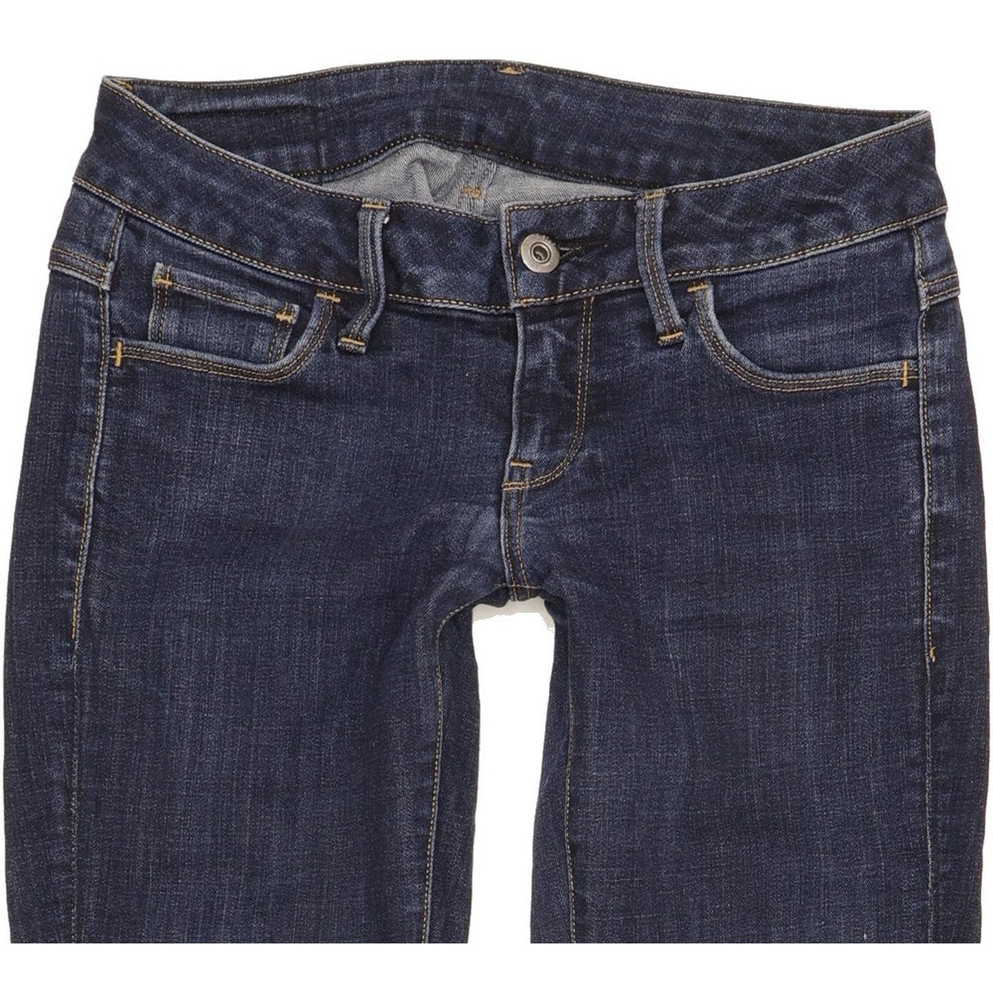 G-Star 3301 Deconst Low Women Blue Skinny Slim Stretch Jeans W25 L31