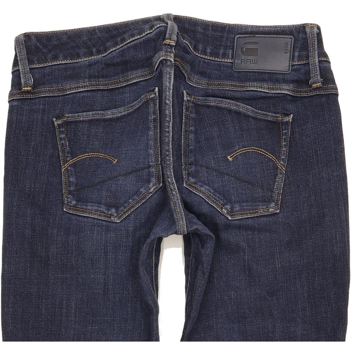 G-Star 3301 Deconst Low Women Blue Skinny Slim Stretch Jeans W25 L31