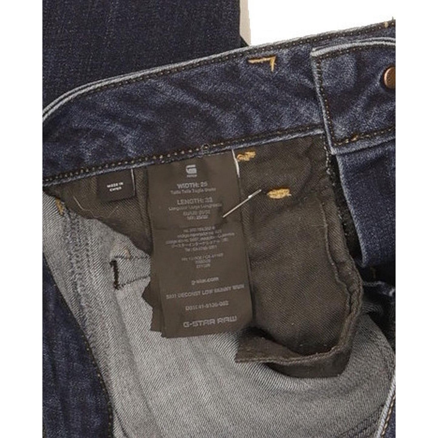 G-Star 3301 Deconst Low Women Blue Skinny Slim Stretch Jeans W25 L31