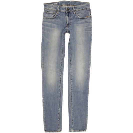 G-Star Revend Women Blue Skinny Slim Stretch Jeans W30 L32