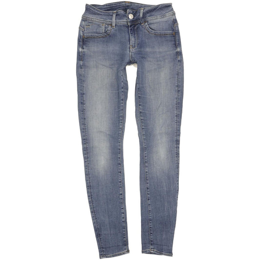 G-Star Lynn Women Blue Skinny Slim Stretch Jeans W26 L31