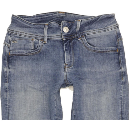 G-Star Lynn Women Blue Skinny Slim Stretch Jeans W26 L31