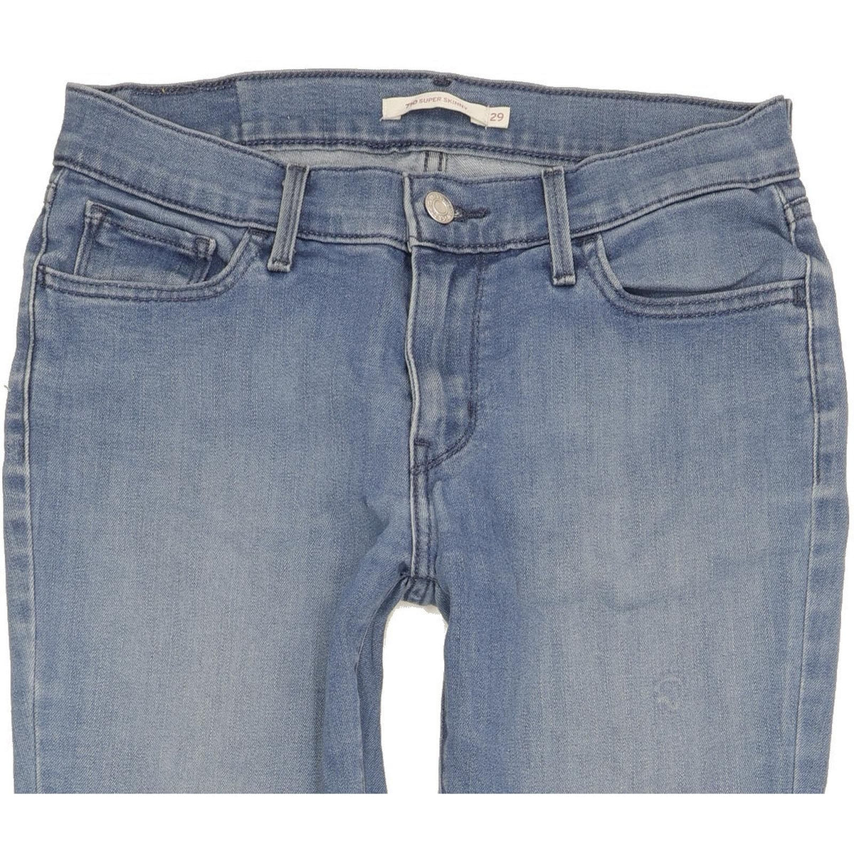 Levi's 710 Super Women Blue Skinny Slim Stretch Jeans W29 L29
