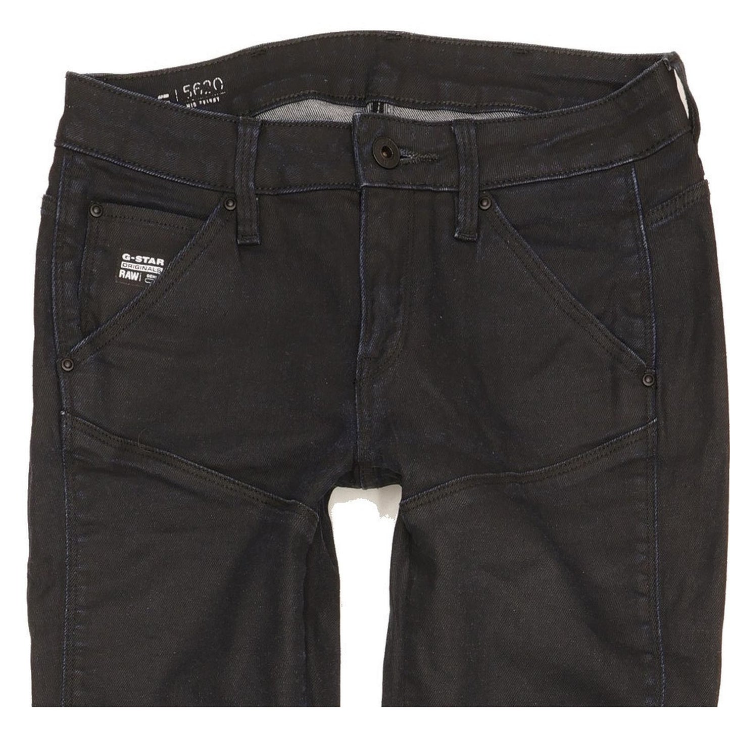 G-Star 5620 Mid Women Navy Skinny Slim Stretch Jeans W25 L30