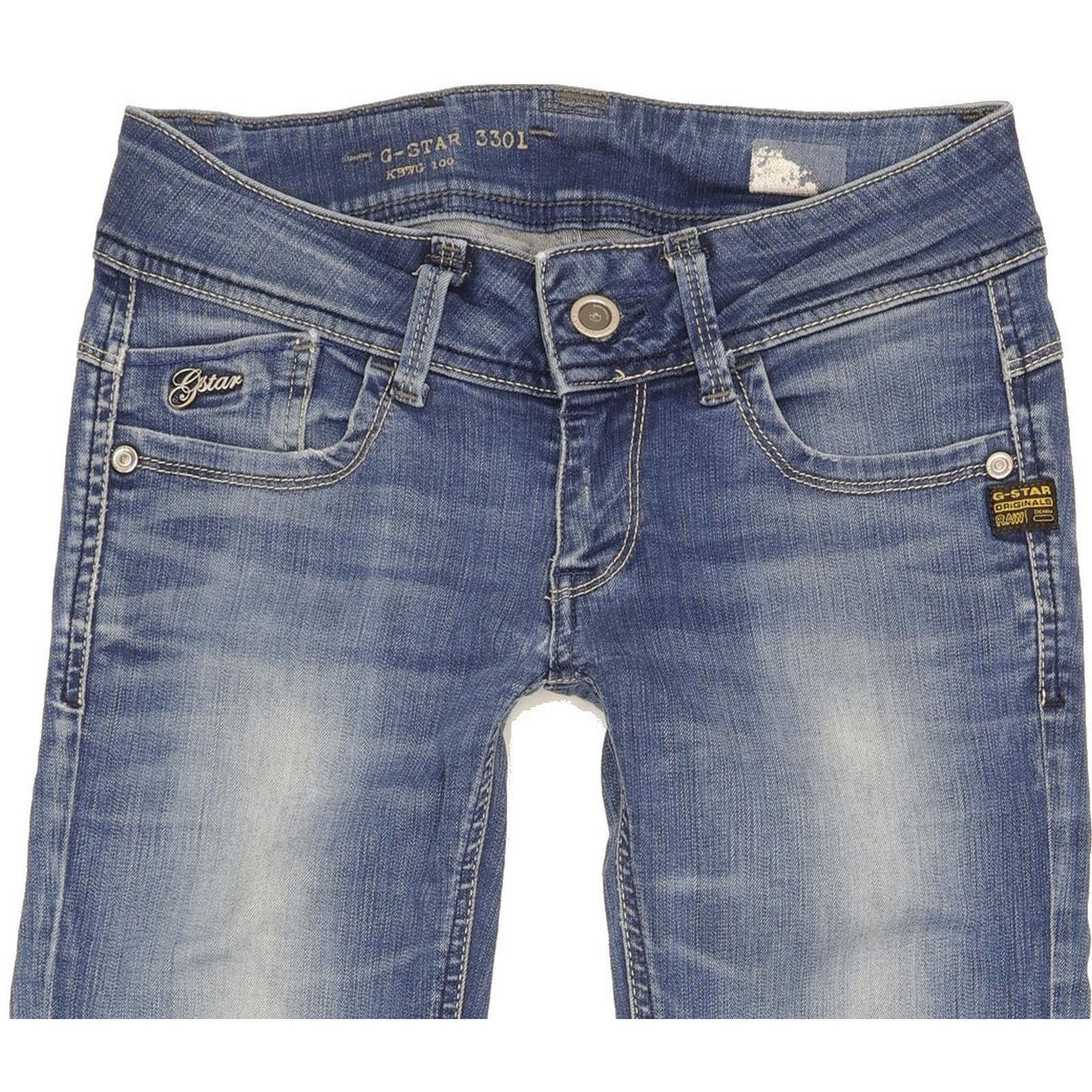 G-Star Lynn Women Blue Skinny Slim Stretch Jeans W25 L31