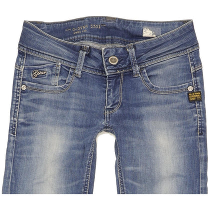 G-Star Lynn Women Blue Skinny Slim Stretch Jeans W25 L31