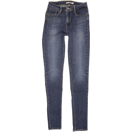 Levi's 721 Women Blue Skinny Slim Stretch Jeans W26 L32