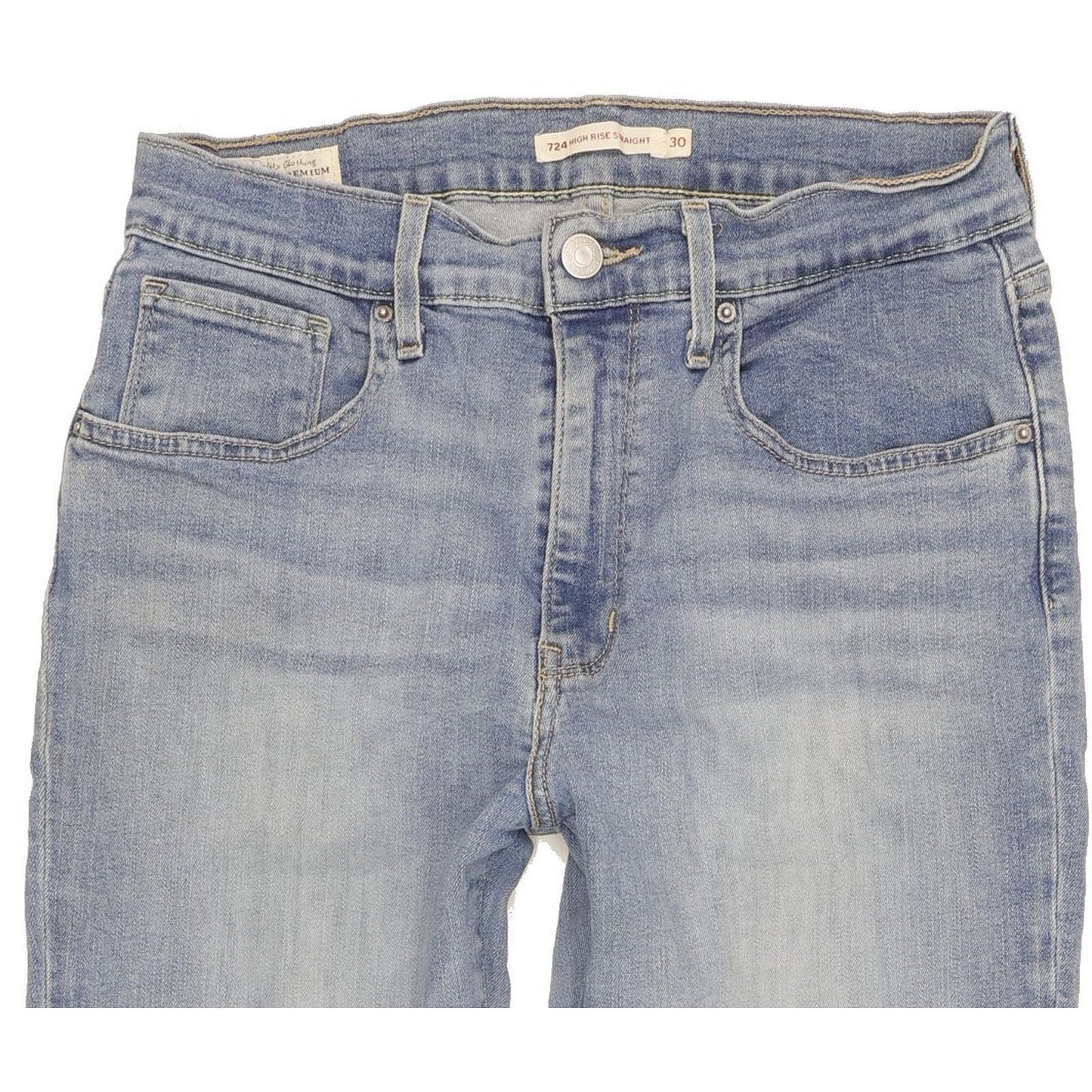 Levi's 724 Women Blue Skinny Slim Stretch Jeans W30 L28