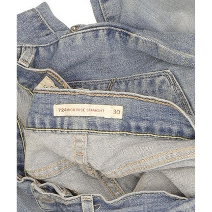 Levi's 724 Women Blue Skinny Slim Stretch Jeans W30 L28