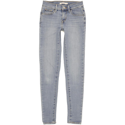 Levi's 710 Super Women Blue Skinny Slim Stretch Jeans W25 L29