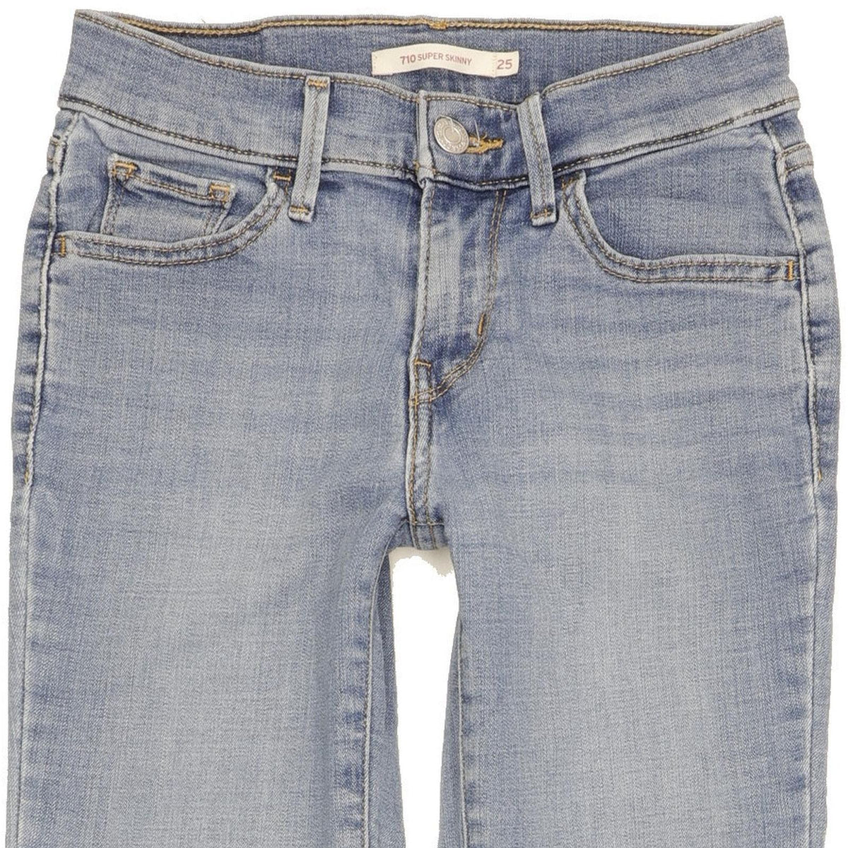 Levi's 710 Super Women Blue Skinny Slim Stretch Jeans W25 L29