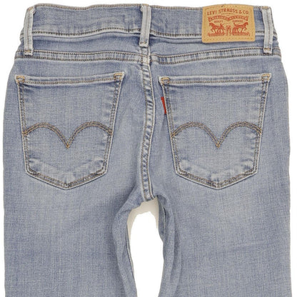Levi's 710 Super Women Blue Skinny Slim Stretch Jeans W25 L29