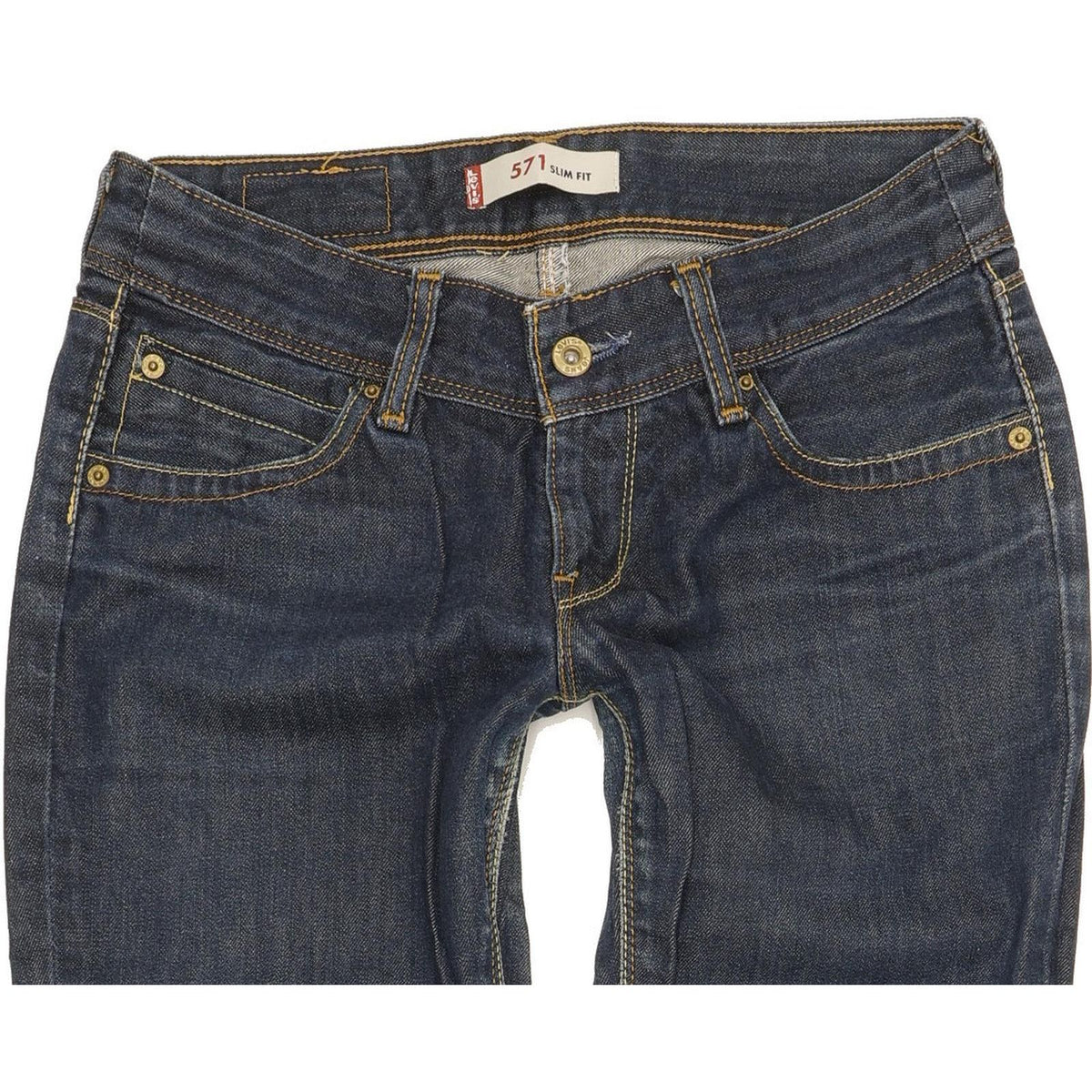 Levi's 571 Women Blue Straight Slim Jeans W29 L29