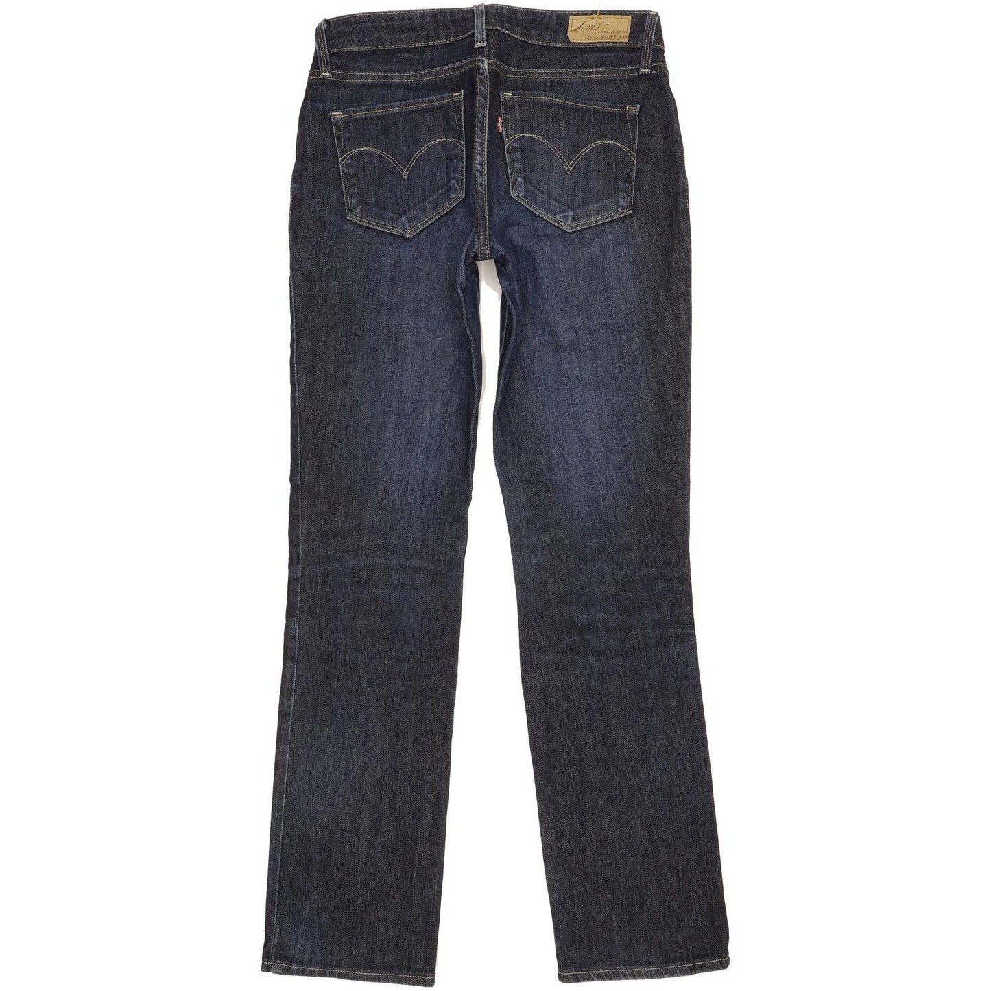 Levi's Bold Curve Women Blue Straight Slim Stretch Jeans W27 L31
