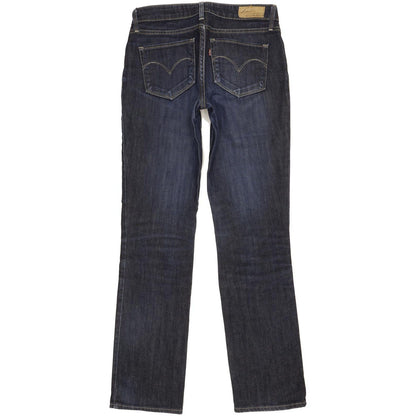Levi's Bold Curve Women Blue Straight Slim Stretch Jeans W27 L31