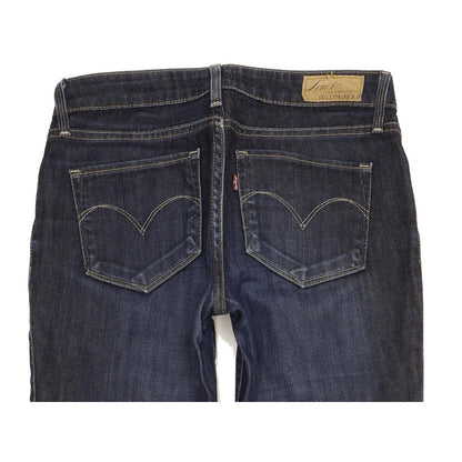 Levi's Bold Curve Women Blue Straight Slim Stretch Jeans W27 L31