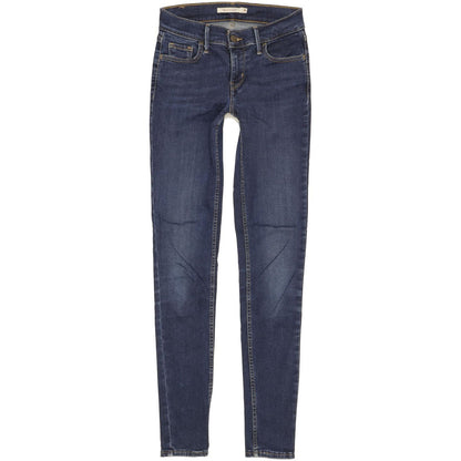 Levi's 710 Super Women Blue Skinny Slim Stretch Jeans W26 L32