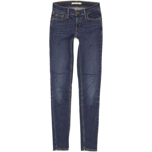 Levi's 710 Super Women Blue Skinny Slim Stretch Jeans W26 L32