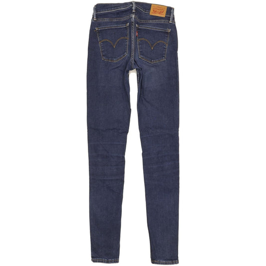 Levi's 710 Super Women Blue Skinny Slim Stretch Jeans W26 L32