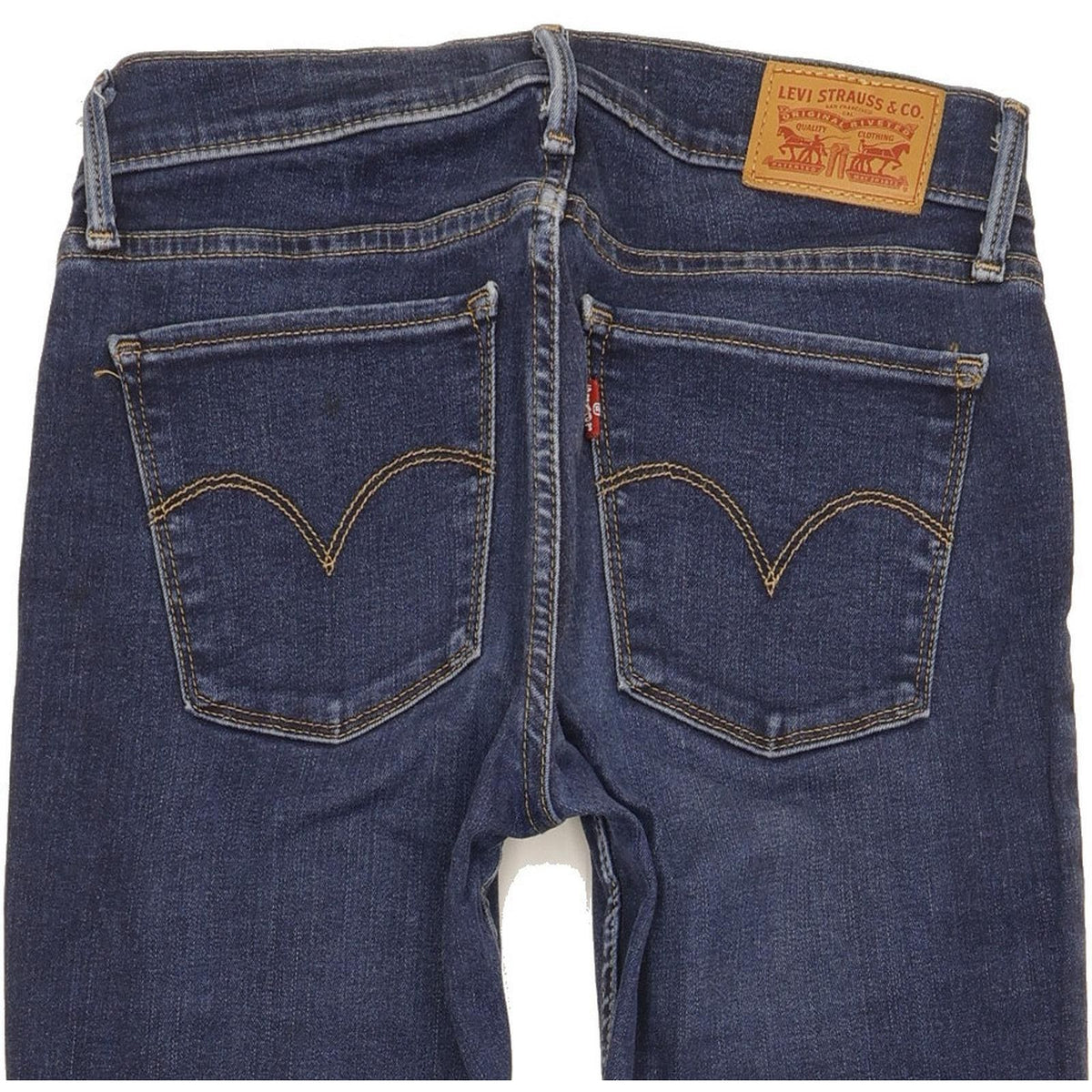 Levi's 710 Super Women Blue Skinny Slim Stretch Jeans W26 L32