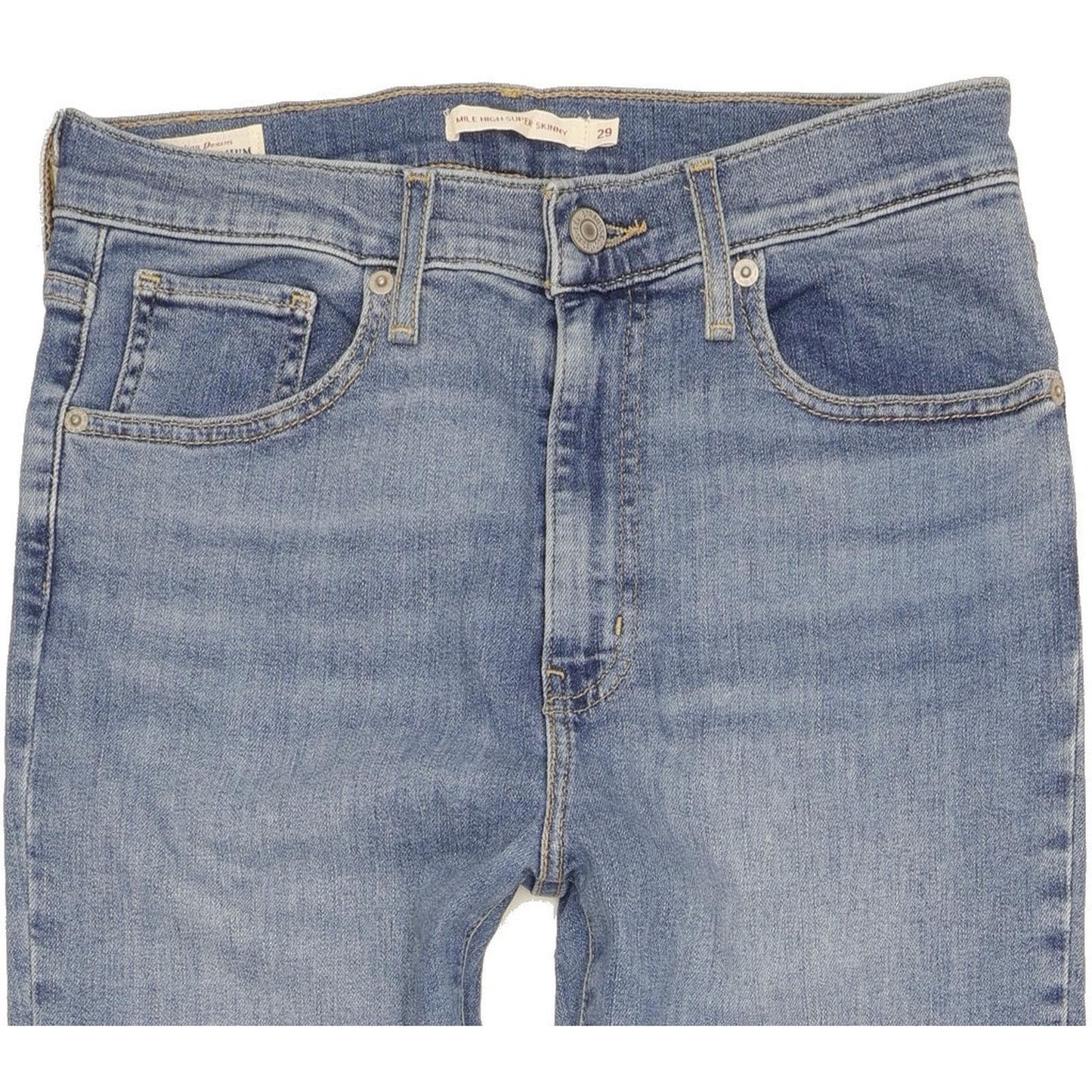 Levi's Mile Blue Skinny Slim Stretch Jeans High Waisted W29 L34