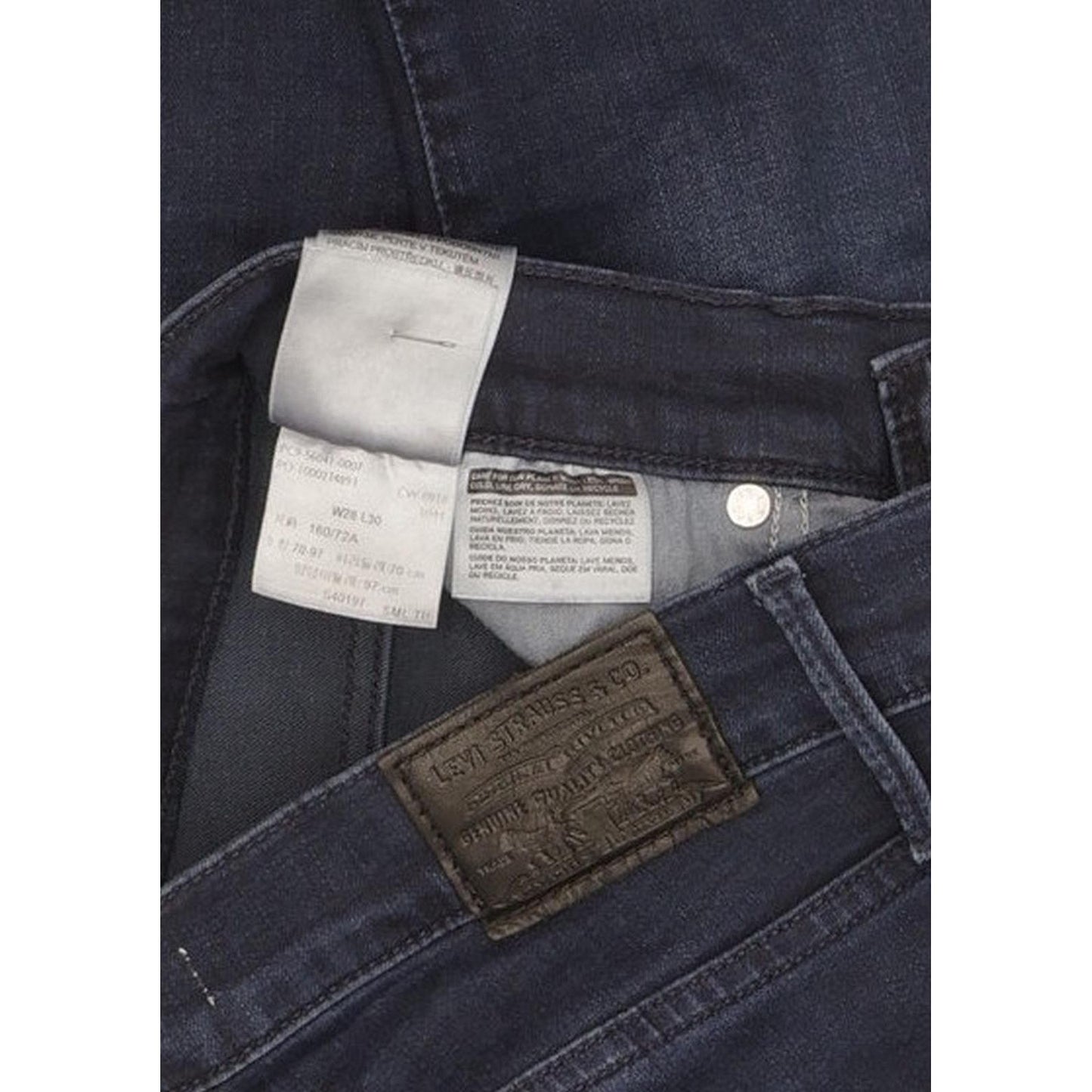 Levi's 310 Shaping Men Navy Skinny Slim Stretch Jeans W28 L30
