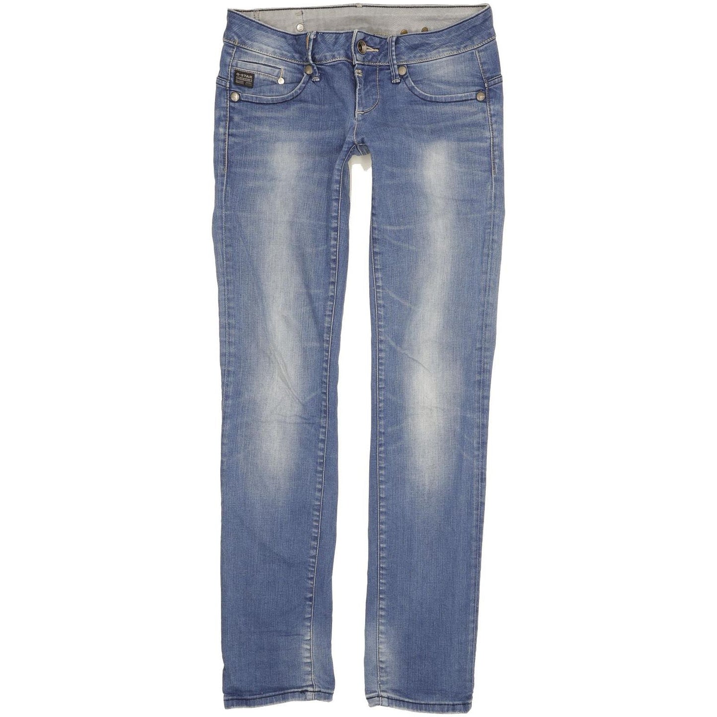 G-Star Midge Women Blue Straight Slim Stretch Jeans W26 L32