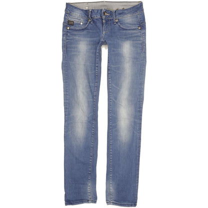 G-Star Midge Women Blue Straight Slim Stretch Jeans W26 L32