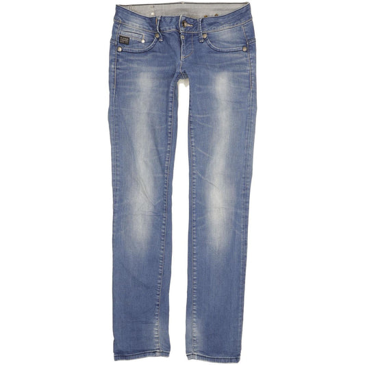 G-Star Midge Women Blue Straight Slim Stretch Jeans W26 L32