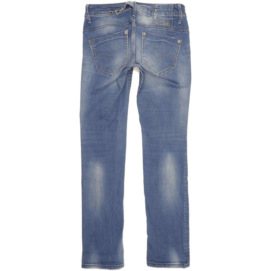 G-Star Midge Women Blue Straight Slim Stretch Jeans W26 L32