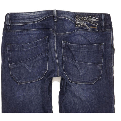 Diesel Nevy 008L6 Women Blue Skinny Slim Stretch Jeans W27 L32