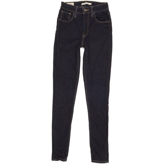 Levi's 721 Women Navy Skinny Slim Stretch Jeans W26 L30