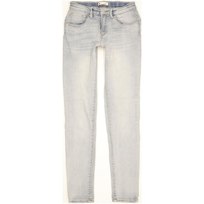 Levi's 711 Girls Women Blue Skinny Slim Stretch Jeans W26 L31