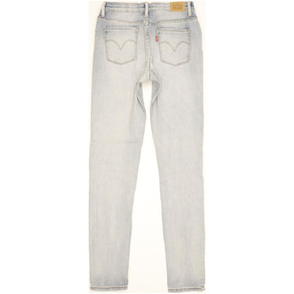 Levi's 711 Girls Women Blue Skinny Slim Stretch Jeans W26 L31