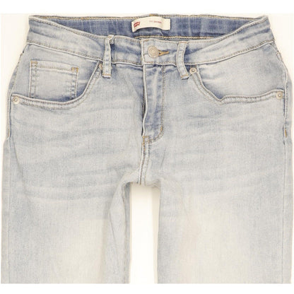 Levi's 711 Girls Women Blue Skinny Slim Stretch Jeans W26 L31