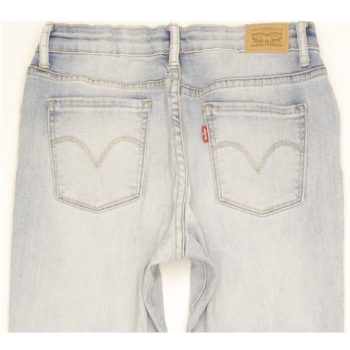 Levi's 711 Girls Women Blue Skinny Slim Stretch Jeans W26 L31