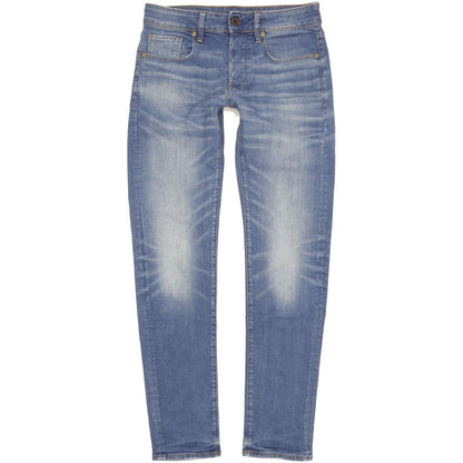 G-Star 3301 Men Blue Straight Slim Jeans W29 L32