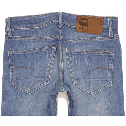 G-Star 3301 Men Blue Straight Slim Jeans W29 L32