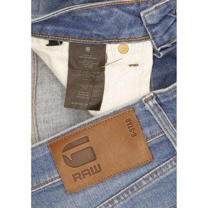 G-Star 3301 Men Blue Straight Slim Jeans W29 L32