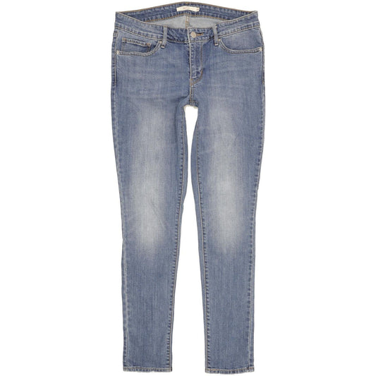 Levi's 711 Women Blue Skinny Slim Stretch Jeans W29 L30