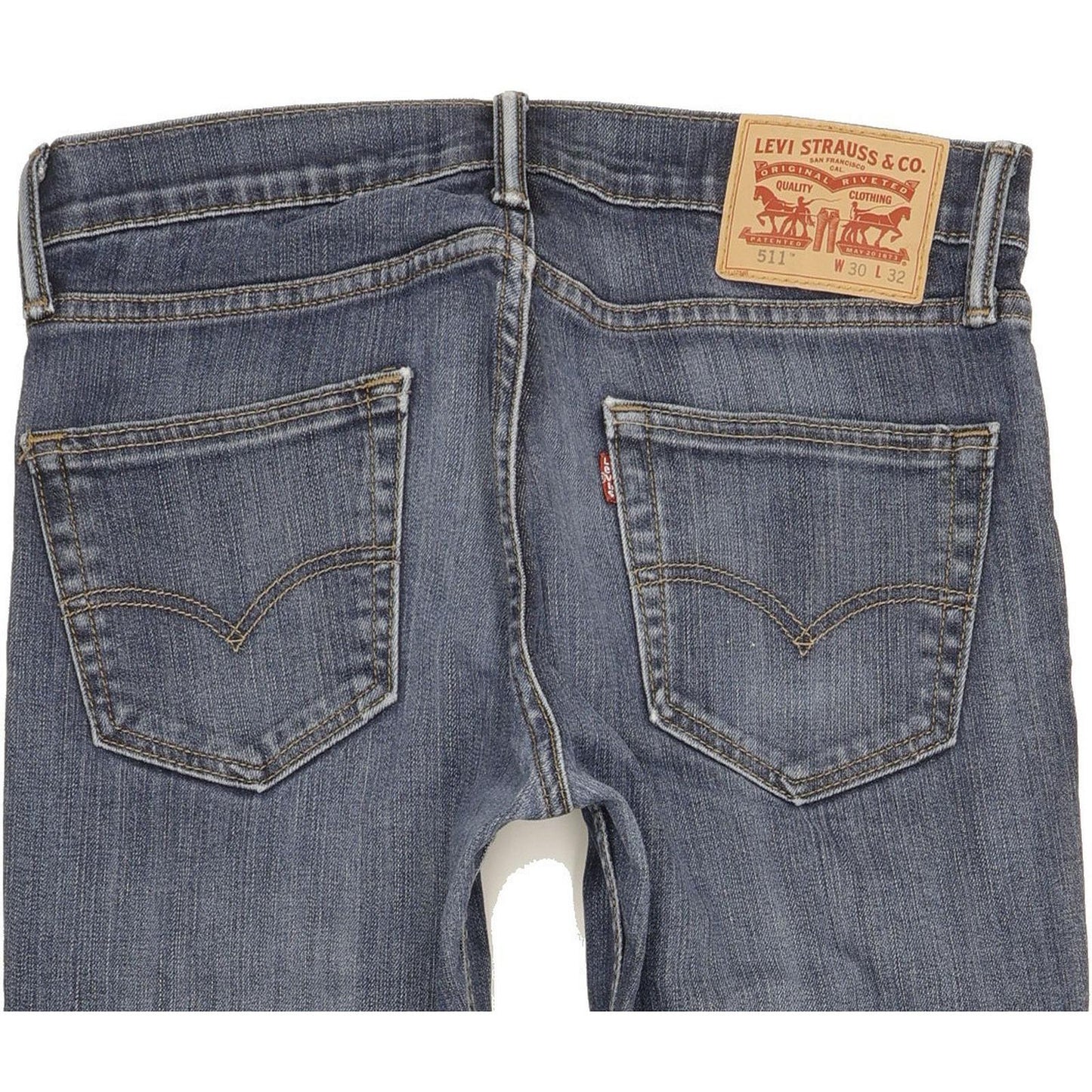 Levi's 511 Men Blue Straight Slim Stretch Jeans W30 L31