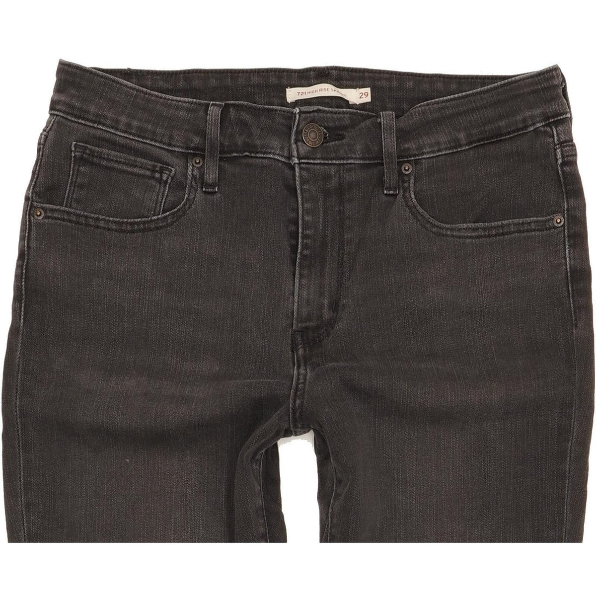 Levi's 721 Women Black Skinny Slim Stretch Jeans W29 L32