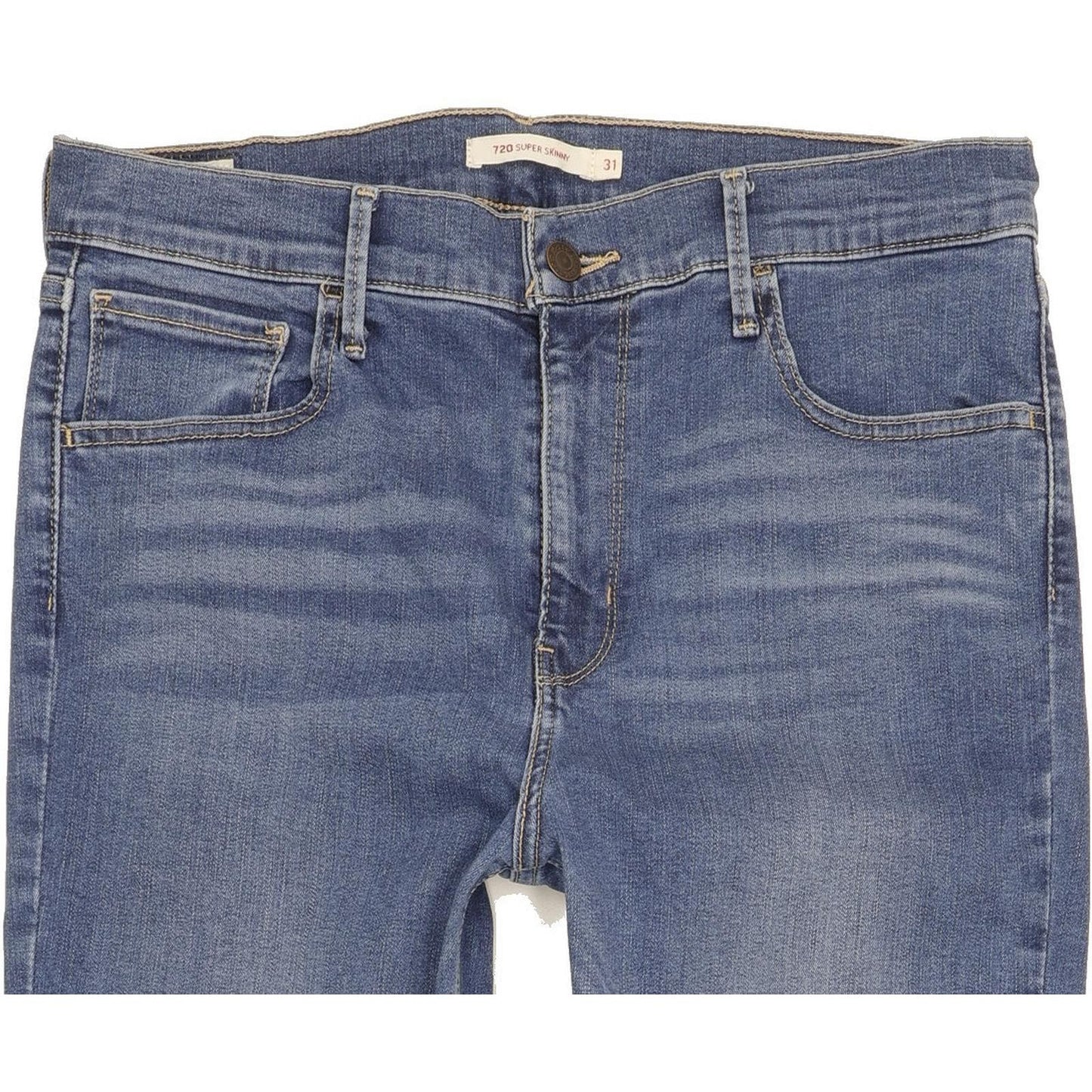 Levi's 720 Super Blue Skinny Slim Stretch Jeans High Waisted W31 L31