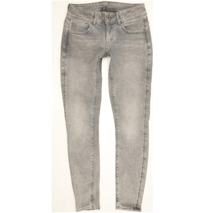 G-Star Lynn Mid Women Grey Skinny Slim Stretch Jeans W30 L31